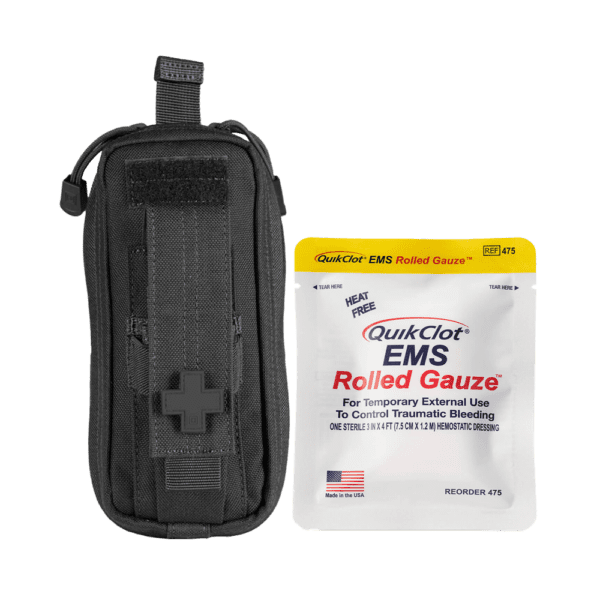 RAPIDSTOP Small Bleed Control with QUIKCLOT EMS Roll- Tactical 13 x 18 x 8cm