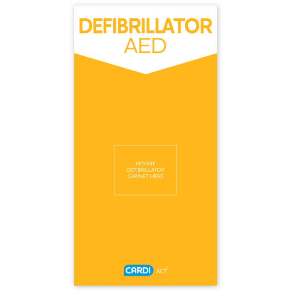 CARDI ACT Defibrillator (Poly Sign)