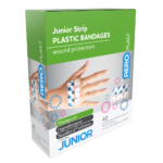 AEROPLAST Plastic Junior Strip 7.2 x 1.9cm Box/40