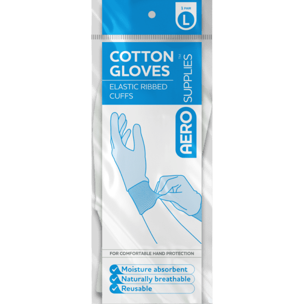 AeroSupplies Large Cotton Gloves Pair