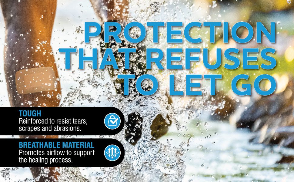 Protection That Refuses to Let Go
ToughReinforced to resist tears, scrapes and abrasions.
Breathable materialPromotes airflow to support the healing process.