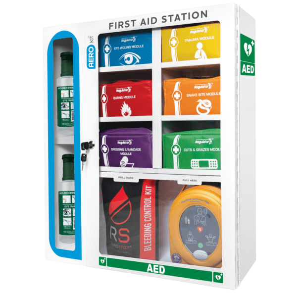 AEROKIT First Aid Station with 6 Modules 69cm x 62.5cm x 15.5cm
